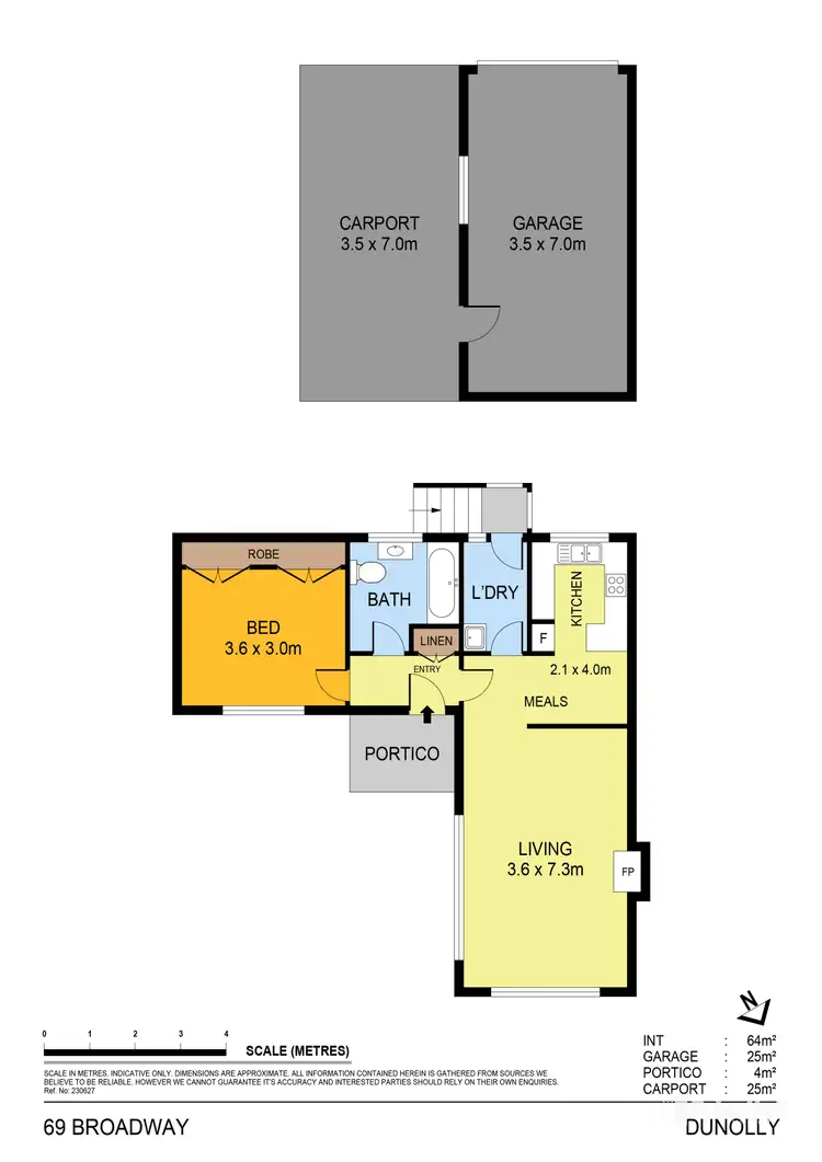 Floorplan of Homely rural property listing, 69 Broadway Broadway, Dunolly VIC 3472
