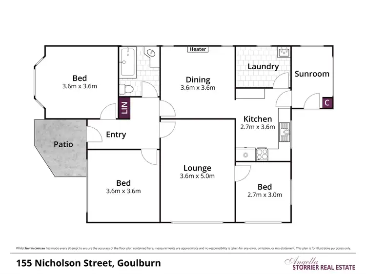Floorplan of Homely house listing, 155 Nicholson Street, Goulburn NSW 2580