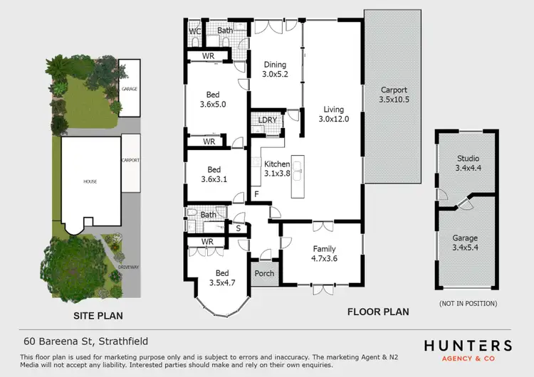 Floorplan of Homely house listing, 60 Bareena Street, Strathfield NSW 2135