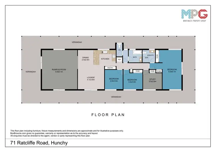 Floorplan of Homely house listing, 71 Ratcliffe Road, Hunchy QLD 4555
