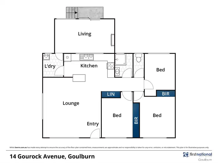 Floorplan of Homely house listing, 14 Gourock Avenue, Goulburn NSW 2580