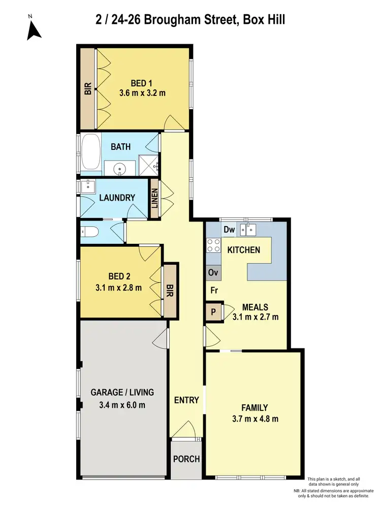 Floorplan of Homely unit listing, 2/24-26 Brougham Street, Box Hill VIC 3128