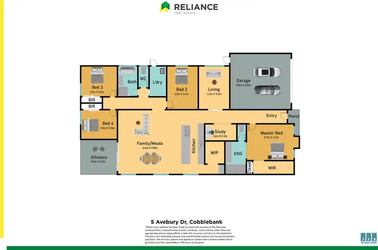 Floorplan of Homely house listing, 5 Avebury Drive, Cobblebank VIC 3338