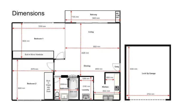 Floorplan of Homely unit listing, Address available on request