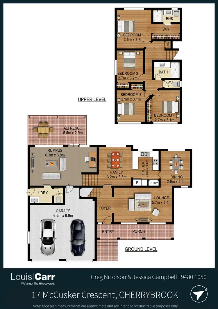 Floorplan of Homely house listing, 17 McCusker Crescent, Cherrybrook NSW 2126