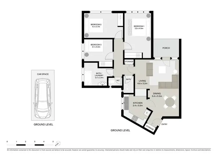Floorplan of Homely apartment listing, 5/369 Abbotsford Street, North Melbourne VIC 3051