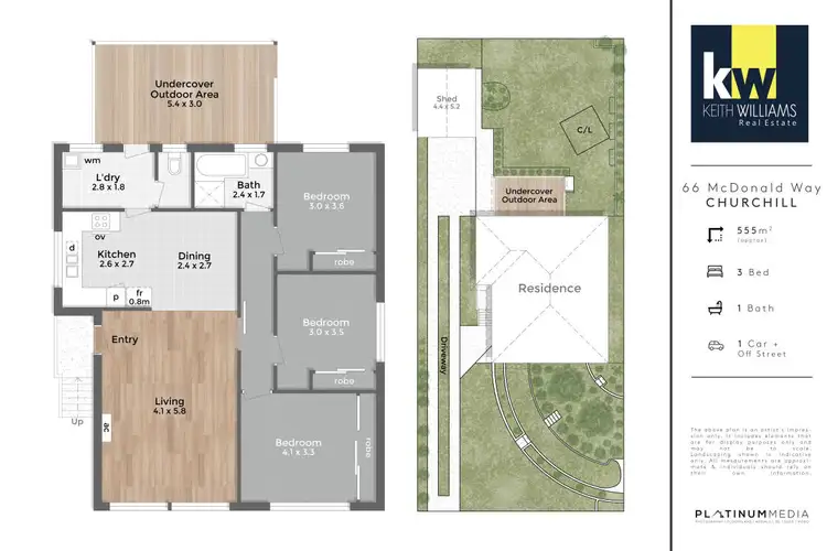 Floorplan of Homely house listing, 66 McDonald Way, Churchill VIC 3842