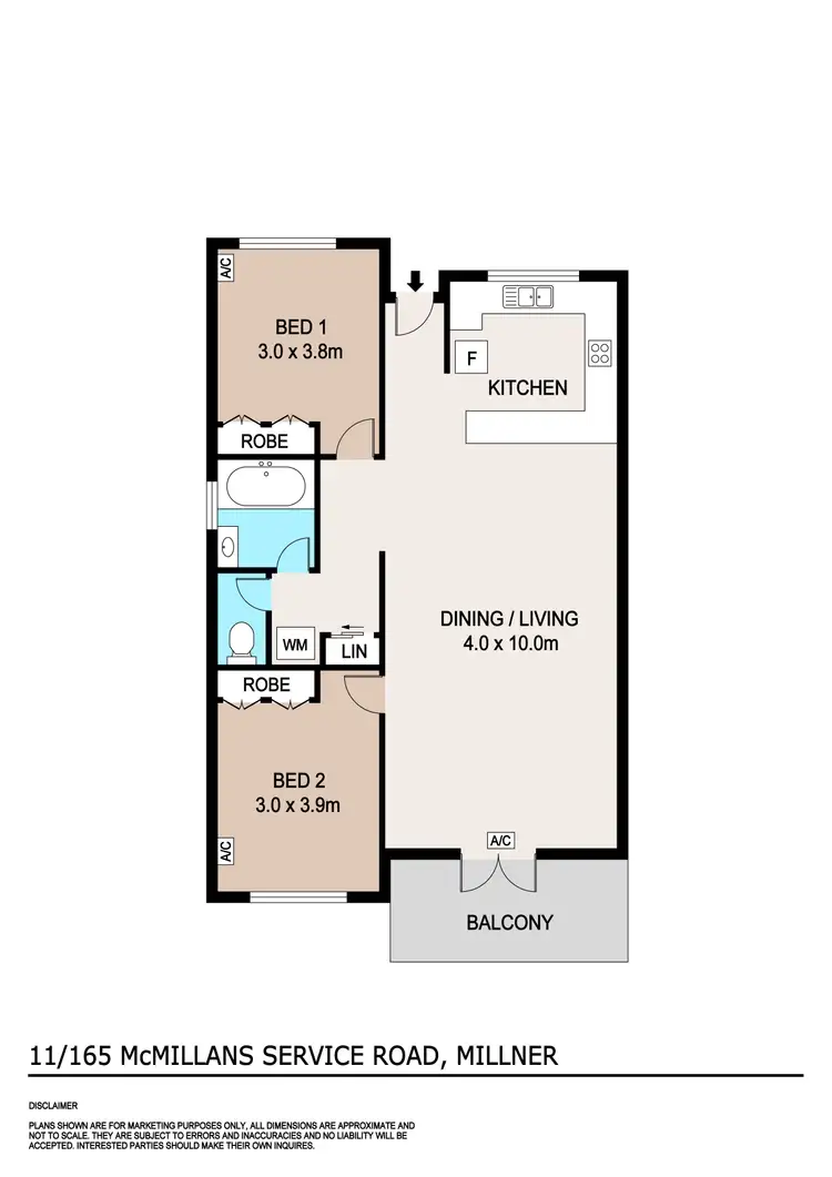 Floorplan of Homely unit listing, 11/165 McMillans Road, Millner NT 810
