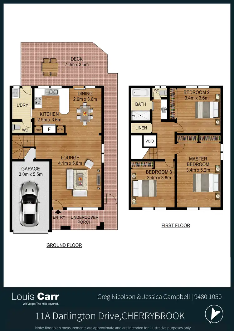 Floorplan of Homely semi-detached listing, 11a Darlington Drive, Cherrybrook NSW 2126