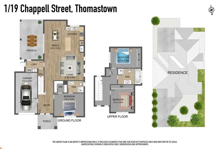 Floorplan of Homely townhouse listing, 1/19 Chappell Street, Thomastown VIC 3074
