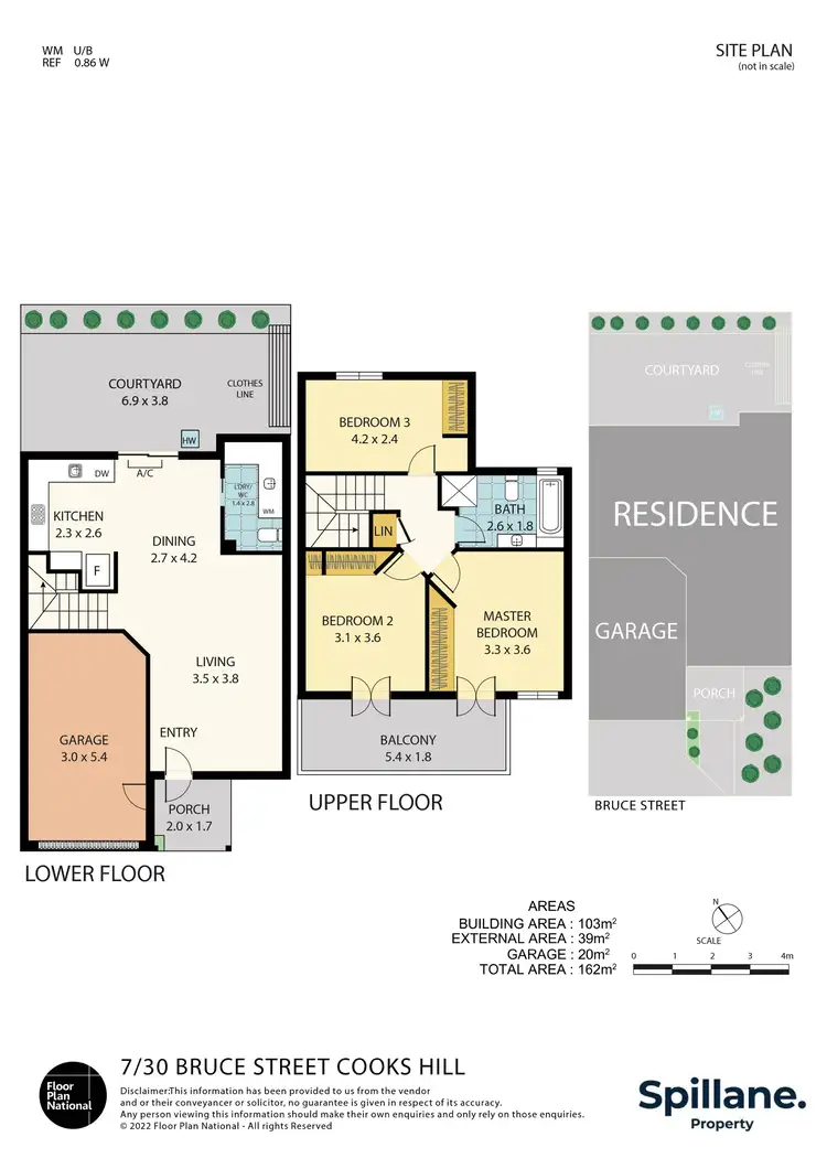 Floorplan of Homely townhouse listing, 7/30 Bruce Street, Cooks Hill NSW 2300