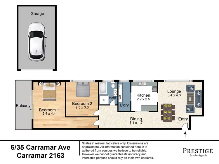 Floorplan of Homely unit listing, 6/35 Carramar Avenue, Carramar NSW 2163