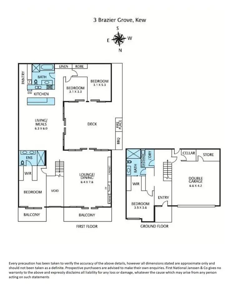Floorplan of Homely house listing, 3 Brazier Grove, Kew VIC 3101