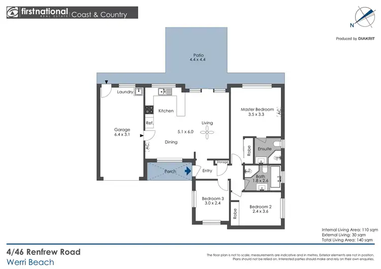 Floorplan of Homely villa listing, 4/46 Renfrew Road, Werri Beach NSW 2534