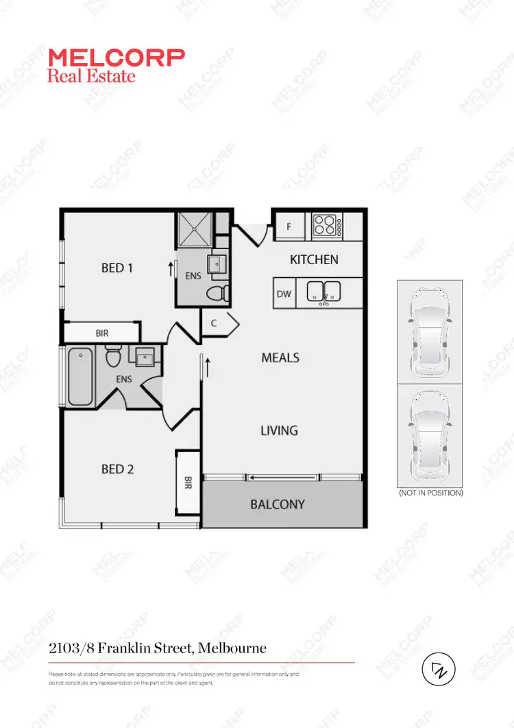 Floorplan of Homely apartment listing, 2103/8 Franklin Street, Melbourne VIC 3000