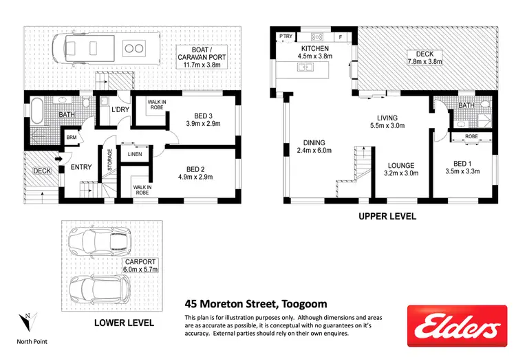 Floorplan of Homely house listing, 45 Moreton Street, Toogoom QLD 4655