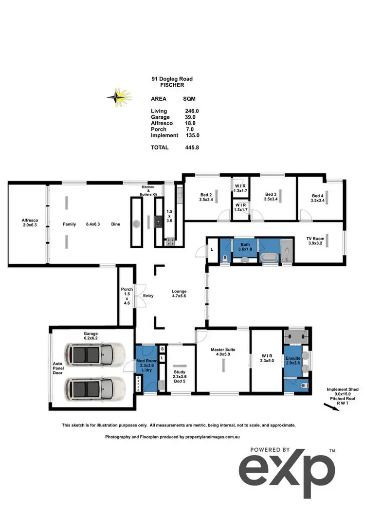 Floorplan of Homely rural property listing, 91 Dogleg Road, Gawler Belt SA 5118