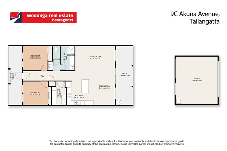Floorplan of Homely townhouse listing, 9C Akuna Avenue, Tallangatta VIC 3700