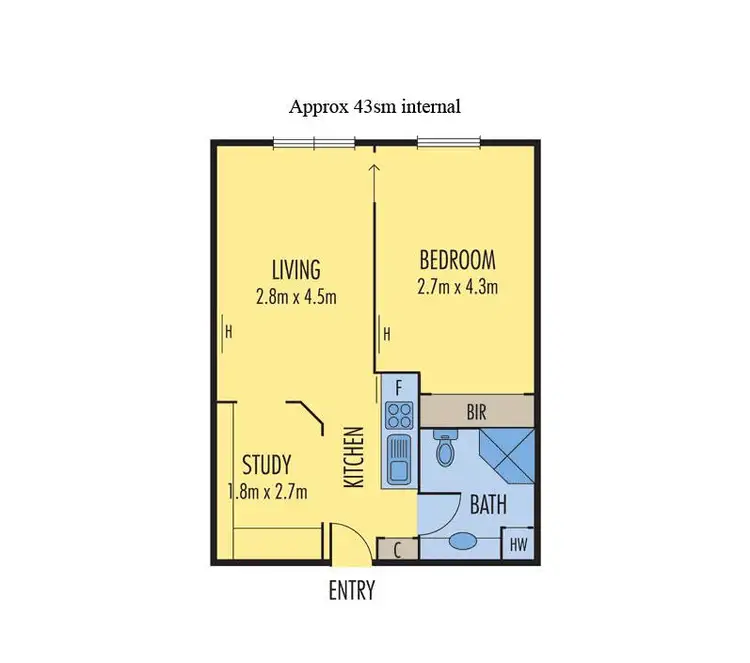 Floorplan of Homely apartment listing, 5705/570 Lygon Street, Carlton VIC 3053