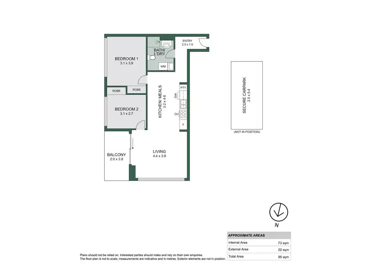 Floorplan of Homely apartment listing, 616/160 Grote Street, Adelaide SA 5000