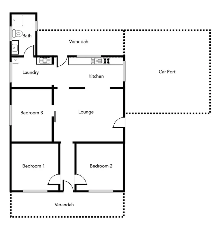 Floorplan of Homely house listing, 335 Barkly Street, Ararat VIC 3377