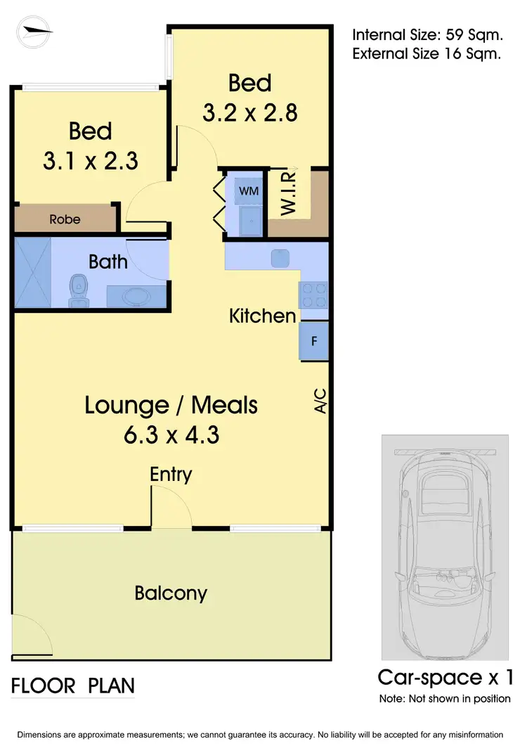 Floorplan of Homely apartment listing, 10/630 Barkly Street, West Footscray VIC 3012