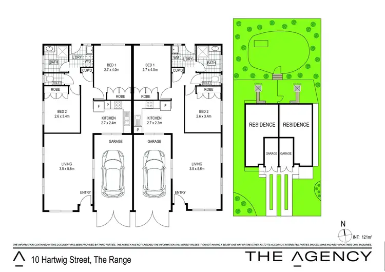 Floorplan of Homely semi-detached listing, 10 Hartwig Street, The Range QLD 4700