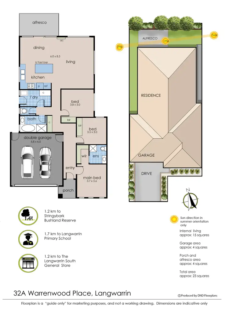 Floorplan of Homely house listing, 32a Warrenwood Place, Langwarrin VIC 3910