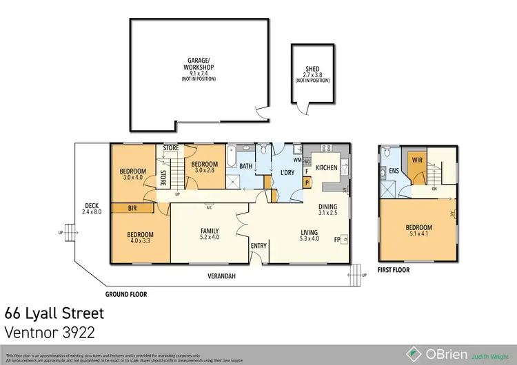 Floorplan of Homely house listing, 66 Lyall Street, Ventnor VIC 3922