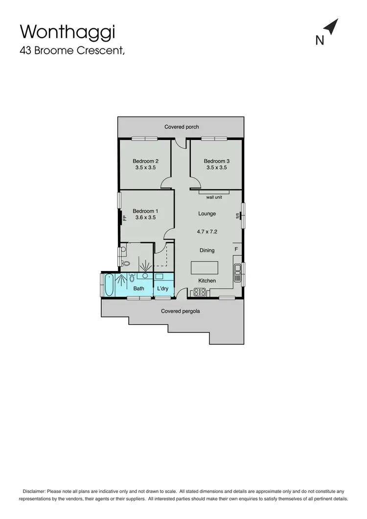 Floorplan of Homely house listing, 43A Broome Crescent, Wonthaggi VIC 3995