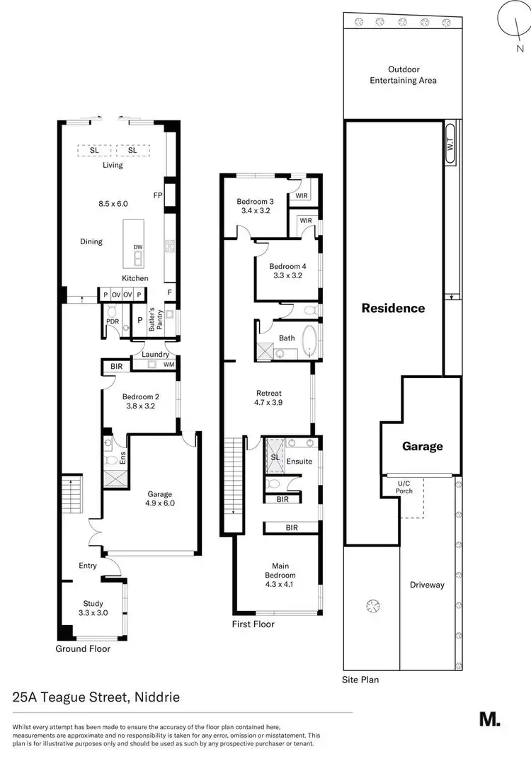 Floorplan of Homely house listing, 25A Teague Street, Niddrie VIC 3042