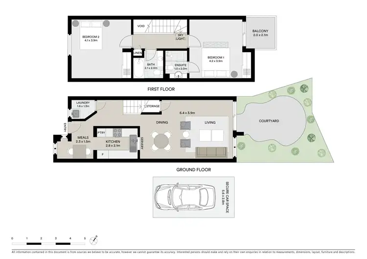 Floorplan of Homely townhouse listing, 18/2 Busaco Road, Marsfield NSW 2122