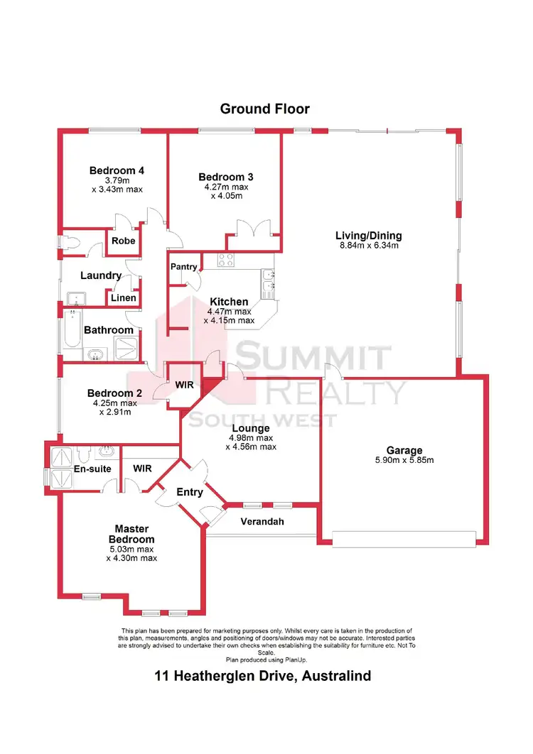 Floorplan of Homely house listing, 11 Heatherglen Road, Australind WA 6233