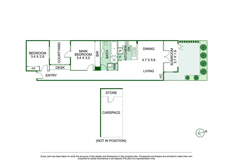 Floorplan of Homely apartment listing, 2/221 Dandenong Road, Prahran VIC 3181