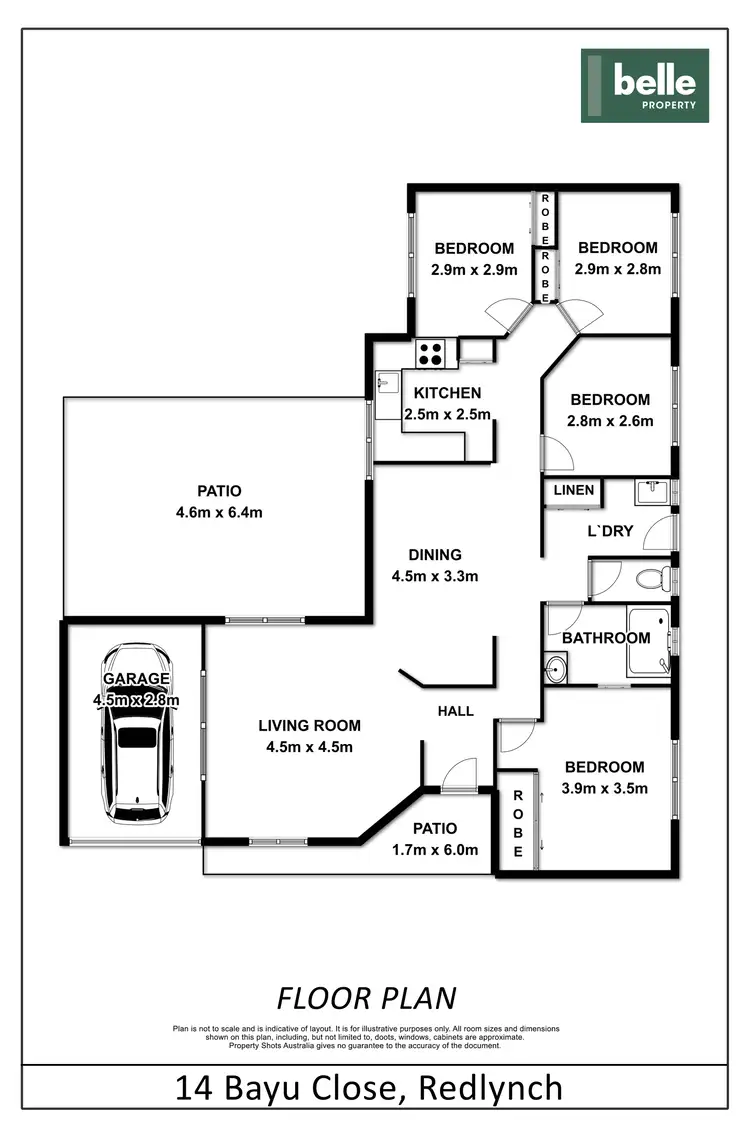 Floorplan of Homely house listing, 14 Bayu Close, Redlynch QLD 4870