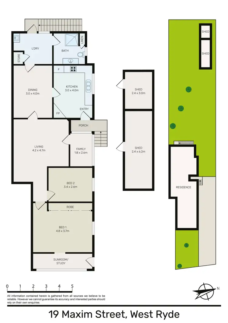 Floorplan of Homely house listing, 19 Maxim Street, West Ryde NSW 2114