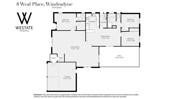 Floorplan of Homely house listing, 8 Weal Place, Windradyne NSW 2795