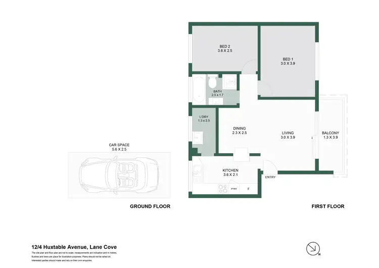 Floorplan of Homely apartment listing, 12/4 Huxtable Avenue, Lane Cove NSW 2066