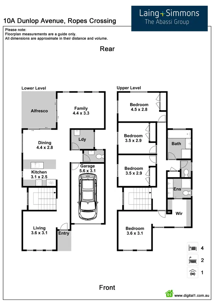 Floorplan of Homely house listing, 10A Dunlop Avenue, Ropes Crossing NSW 2760