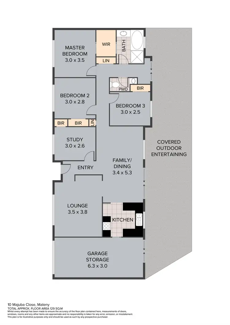 Floorplan of Homely house listing, 10 Majuba Close, Maleny QLD 4552
