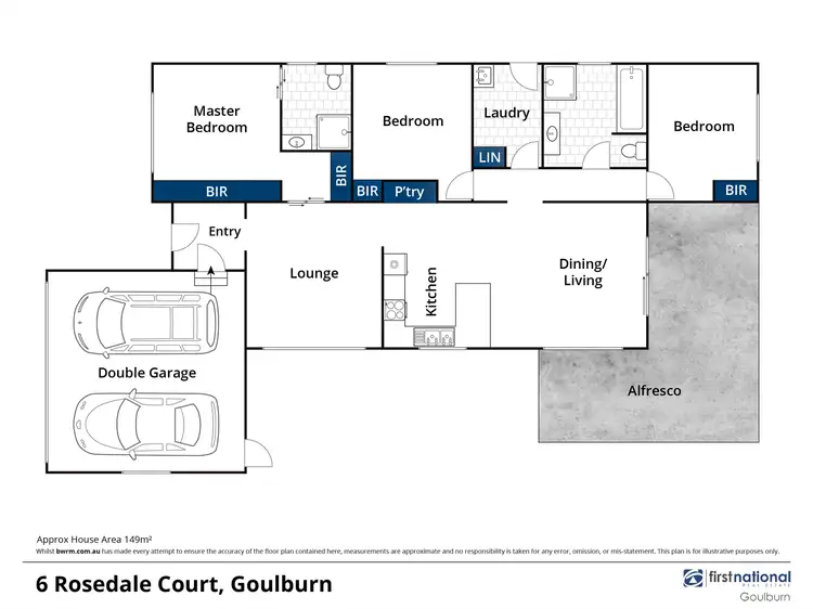 Floorplan of Homely house listing, 6 Rosedale Court, Goulburn NSW 2580