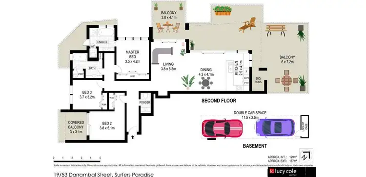 Floorplan of Homely apartment listing, 19/53 Darrambal Street, Chevron Island QLD 4217