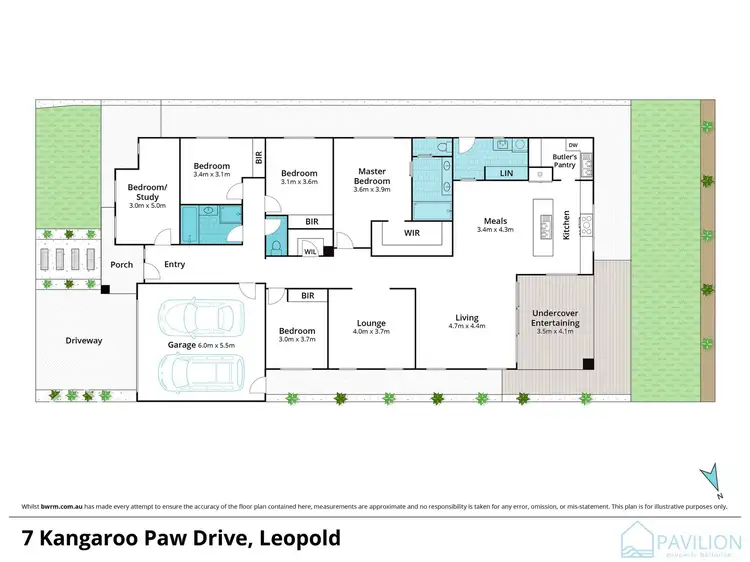 Floorplan of Homely house listing, 7 Kangaroo Paw Drive, Leopold VIC 3224
