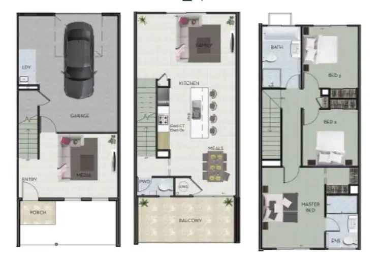 Floorplan of Homely townhouse listing, 48/13 Mumford Road, Narangba QLD 4504