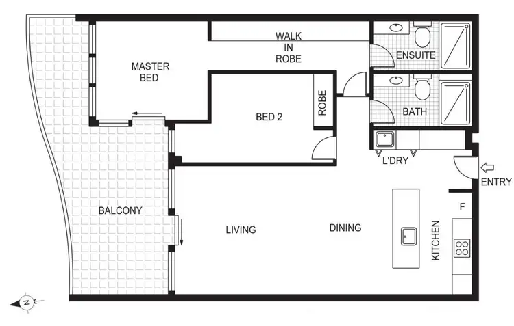 Floorplan of Homely apartment listing, 81/26 Antill Street, Dickson ACT 2602