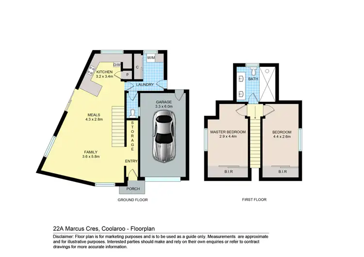 Floorplan of Homely house listing, 22A Marcus Crescent, Coolaroo VIC 3048