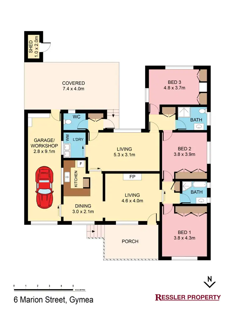 Floorplan of Homely house listing, 6 Marion Street, Gymea NSW 2227