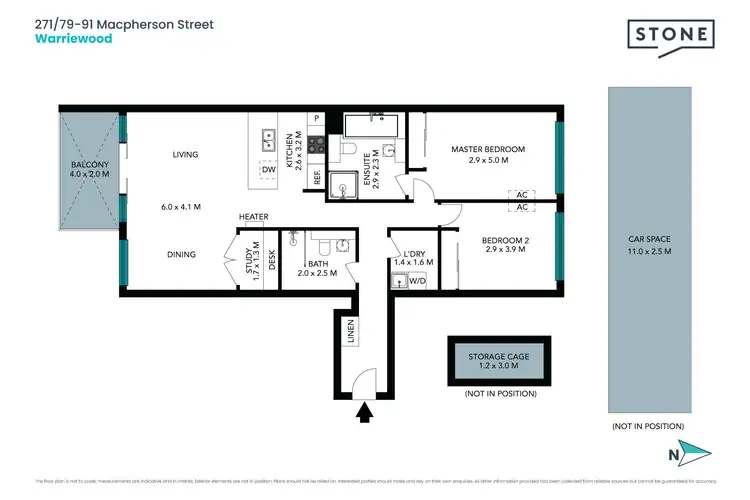 Floorplan of Homely apartment listing, 271/79-91 Macpherson Street, Warriewood NSW 2102