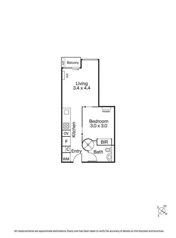 Floorplan of Homely apartment listing, 906A/22 Dorcas Street, Southbank VIC 3006