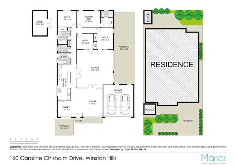 Floorplan of Homely house listing, 160 Caroline Chisholm Drive, Winston Hills NSW 2153